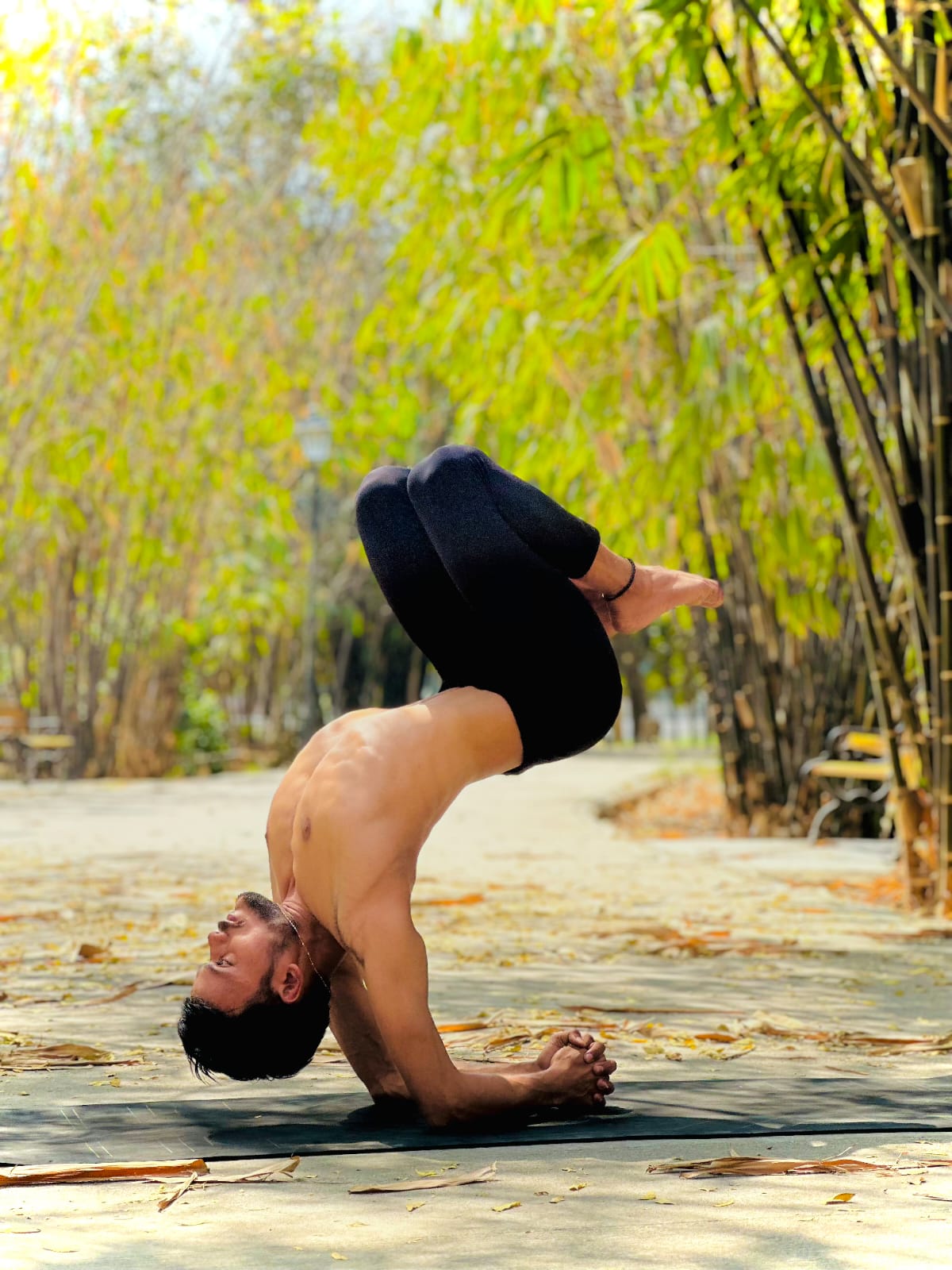 Warm yoga environment